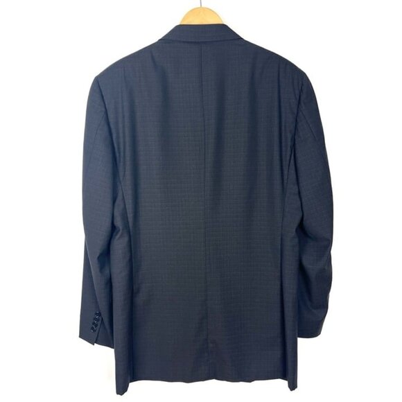 Canali Men 46L US Blazer Two Button Career Suit Jacket Gray Wool Made in Italy - Picture 5 of 12